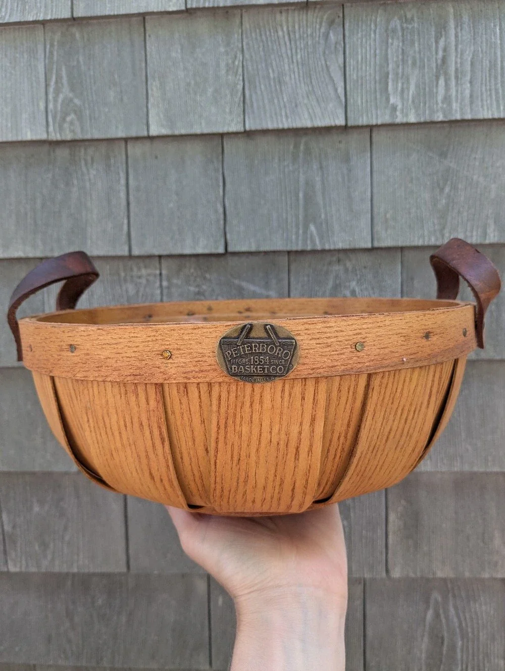 Peterboro Basket Co with Leather Handles - Limited Edition